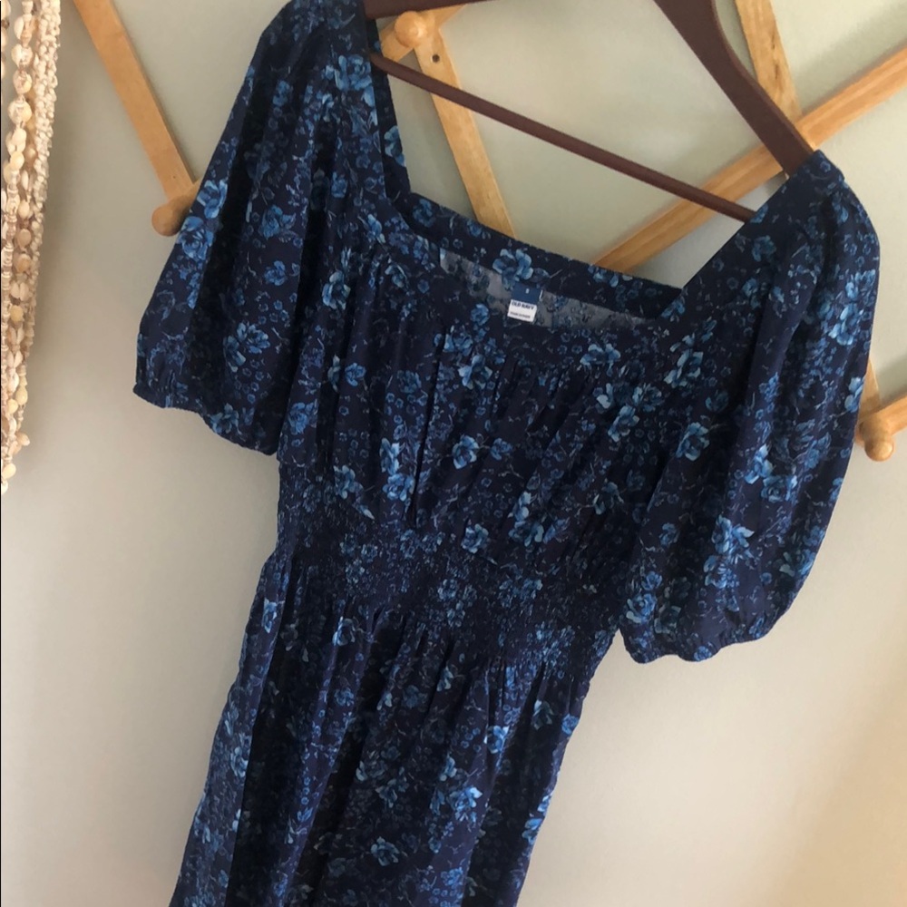 Old Navy Blue Floral Mini Dress